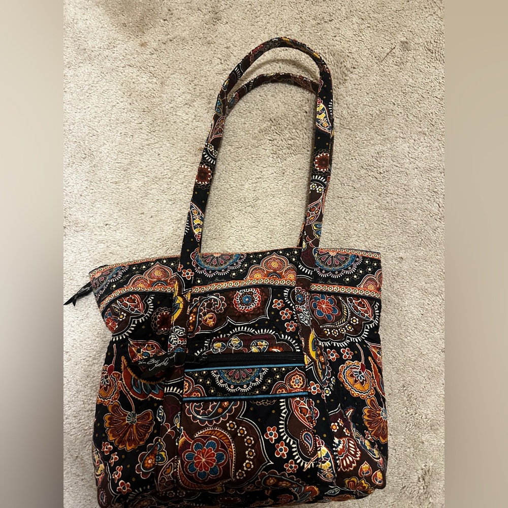 Vera Bradley Brown, Black, and Orange vintage classic pattern